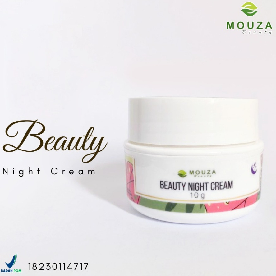 MOUZA BEAUTY NIGHT CREAM  (mencerahkan kulit)