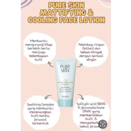 pure skin scrub+pelembab Oriflame original