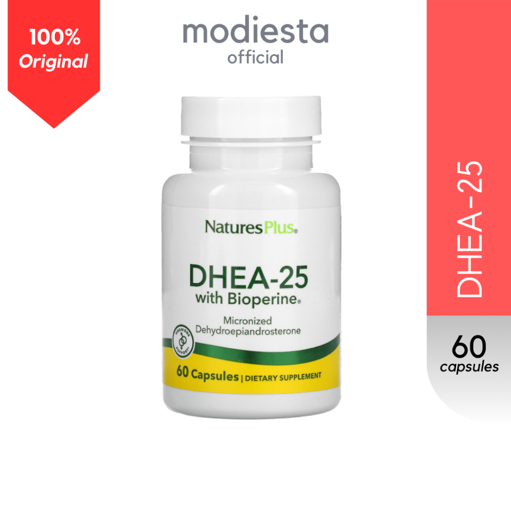 NaturesPlus DHEA-25 with Bioperine isi 60 capsules