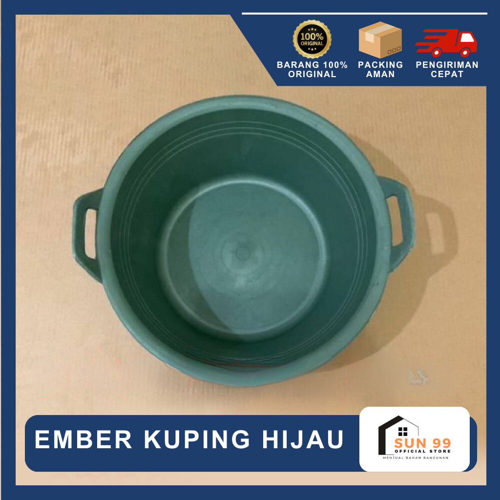 Ember Plastik Hijau | Ember Bangunan Kuping Hijau