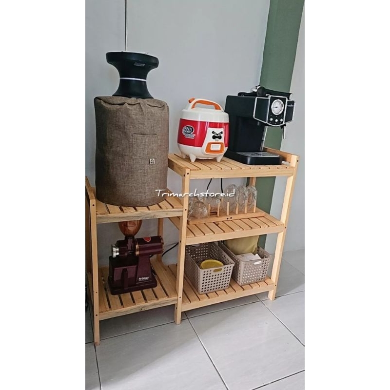 RAK MULTIFUNGSI DISPENSER DAN RICE COOKER