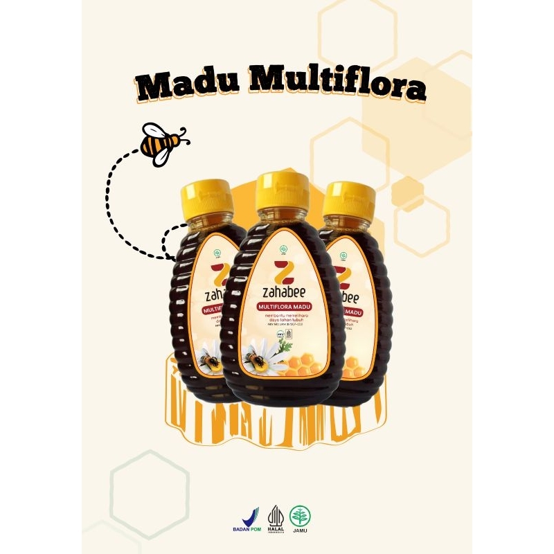 

Madu multiflora 7 botol nektar tumbuhan 100%