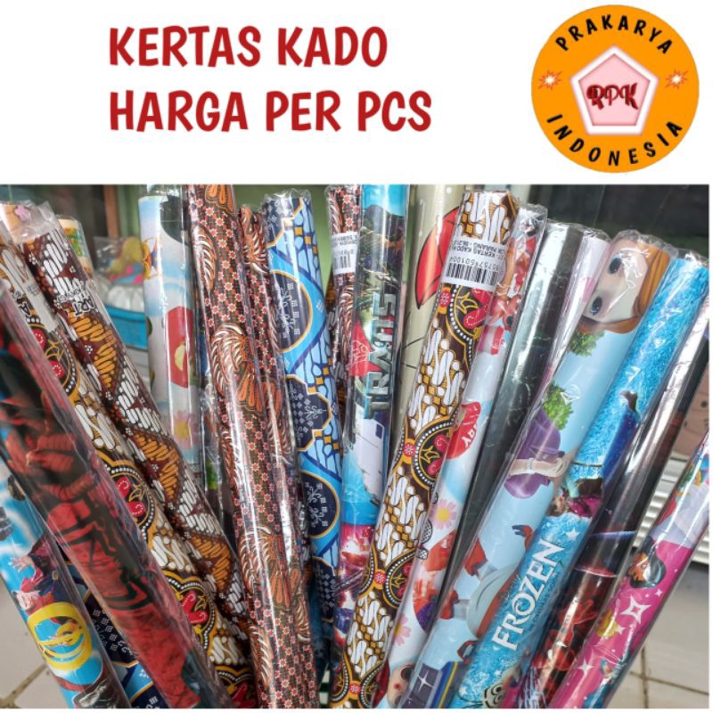 

Kertas bungkus kado harga per pcs