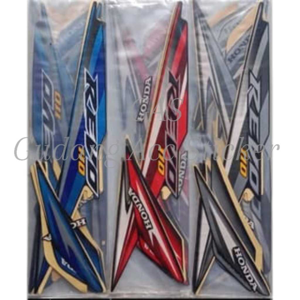 STRIPING LIS STICKER STANDART / JARI- JARI BODY MOTOR HONDA REVO FIT THN 2010
