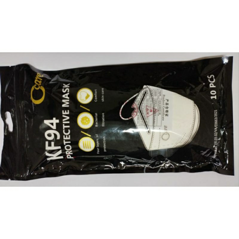 MASKER C CARE KF94 PUTIH ISI 10 PCS