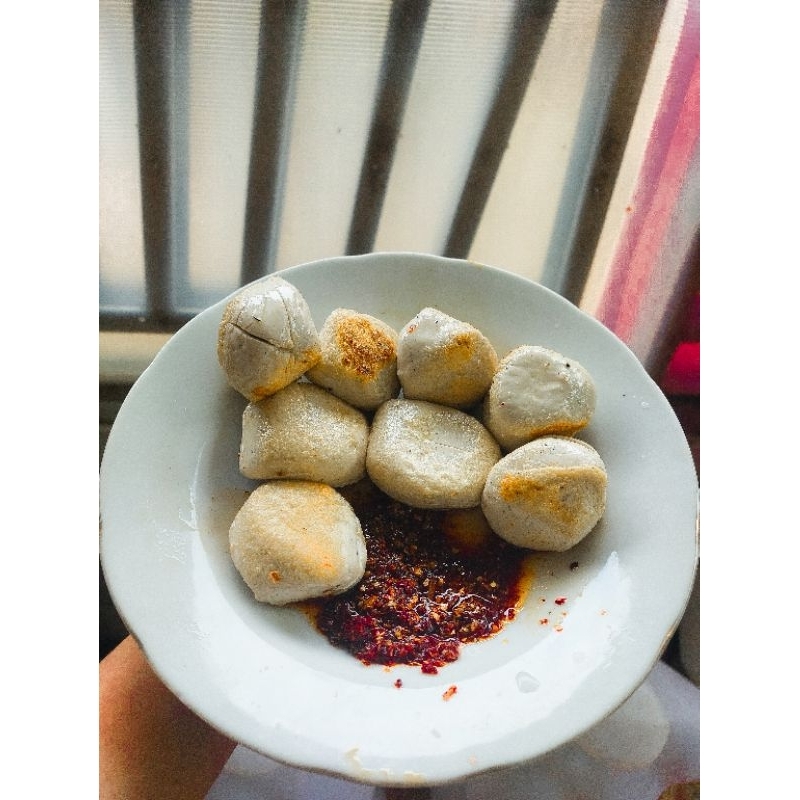 

Basreng chili oil isi 4 mentah