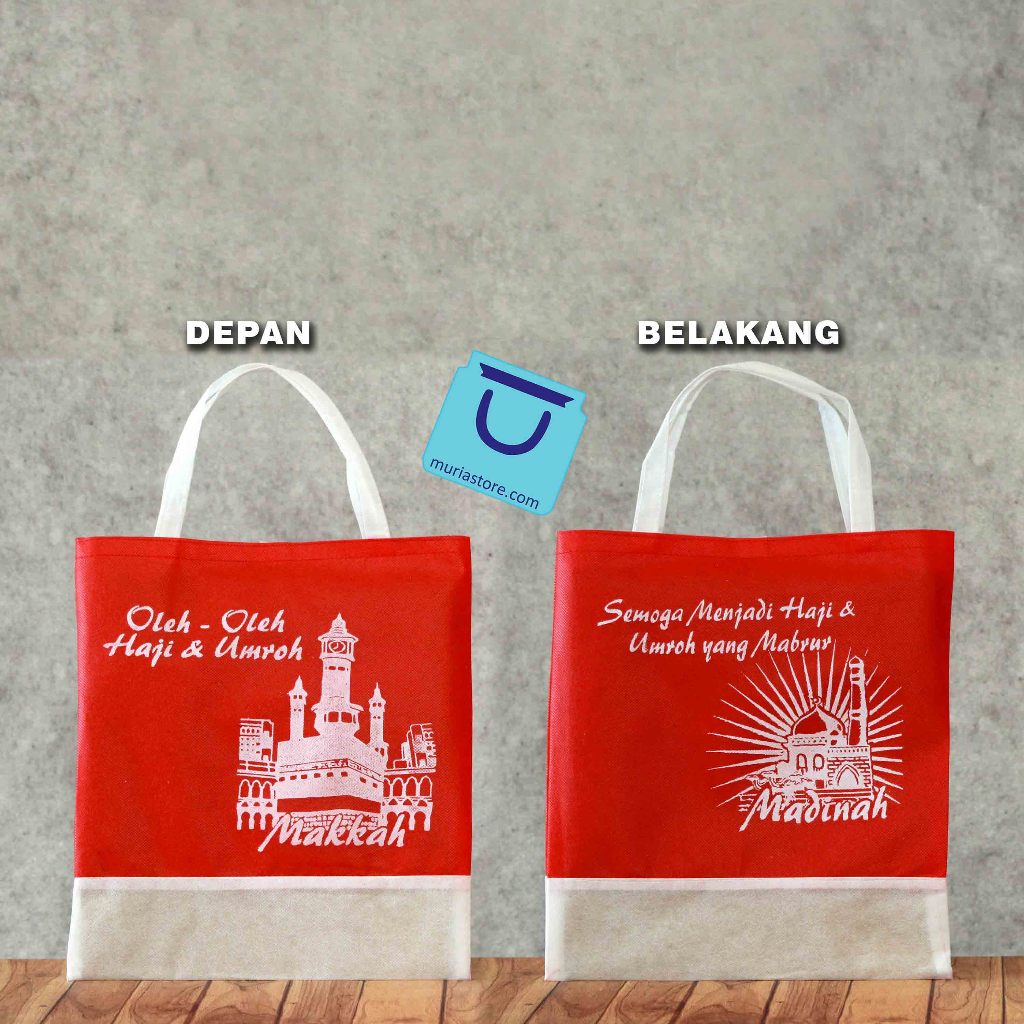

Tas Goodie Bag Untuk Souvenir Sajadah atau Oleh Oleh Umroh Haji Premium Langsung Kirim