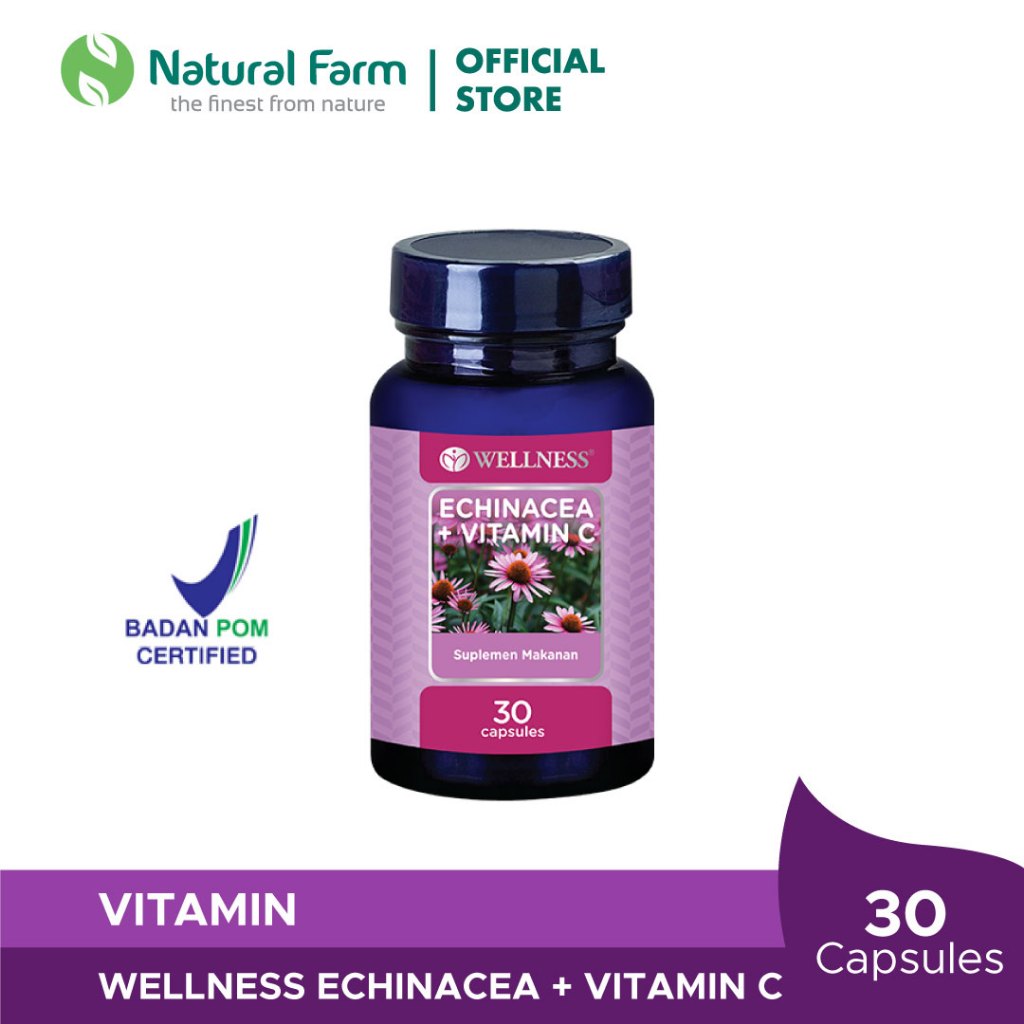Wellness Echinacea + Vitamin C - 30 Capsules