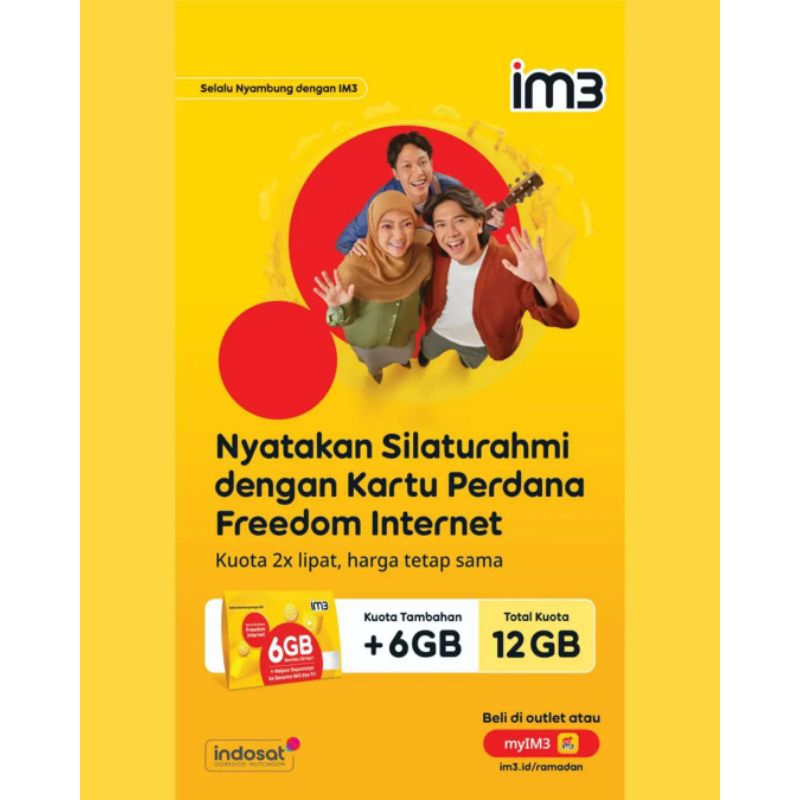 perdana indosat 6gb