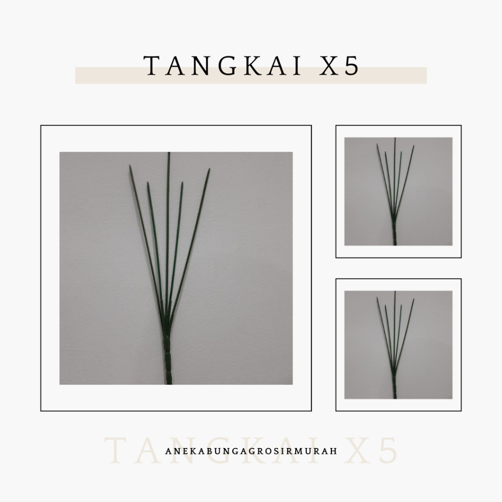 Kawat Bunga Tangkai Bunga Cabang 5 / 1 Lusin