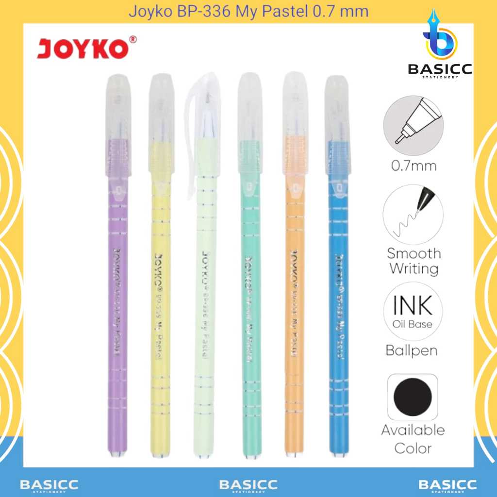 

Joyko Pulpen Ball Pen BP-336 My Pastel | @1Pcs