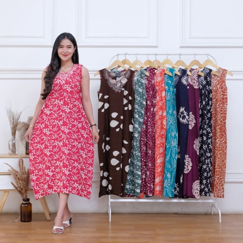 Daster Yukensi Wanita Bahan Rayon Motif Cantik bordir