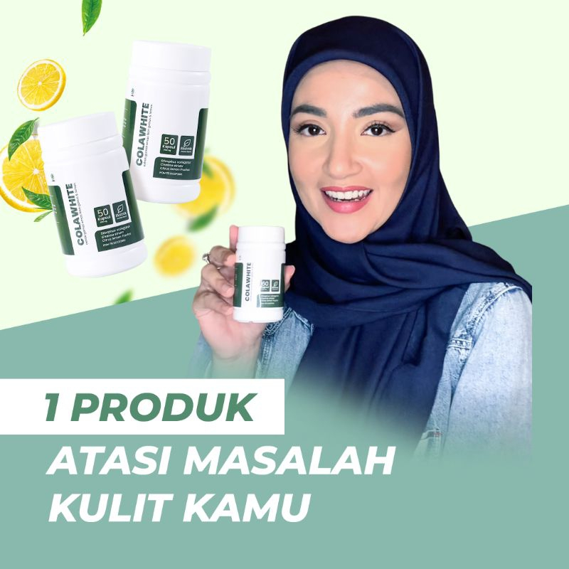 Colawhite Kapsul Kolagen Pemutih Badan | Hilangkan Flek Hitam dan atasi permasalahan kulit kamu