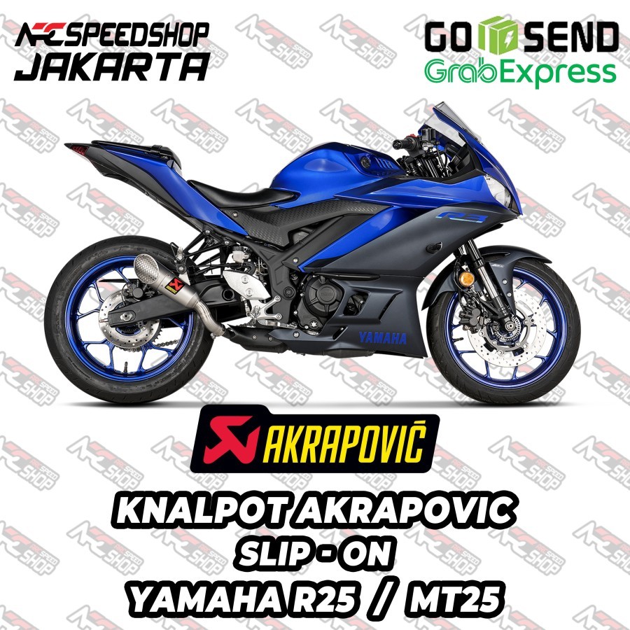 Knalpot Kenalpot Exhaust Akrapovic Akra GP Muffler New R25 R 25 MT25 MT 25 MT-25 R-25 ORIGINAL ORI M