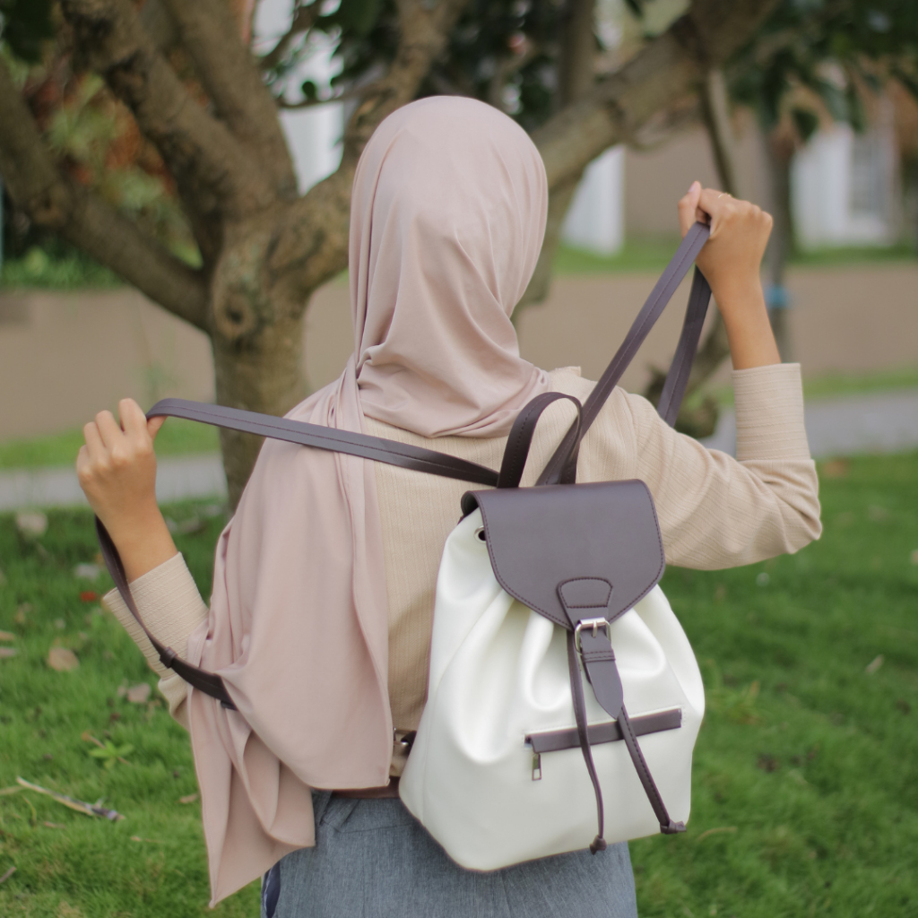 Littlie Kaluna Backpack - Tas Sekolah Kuliah Wanita - Ransel Kulit Sintetis