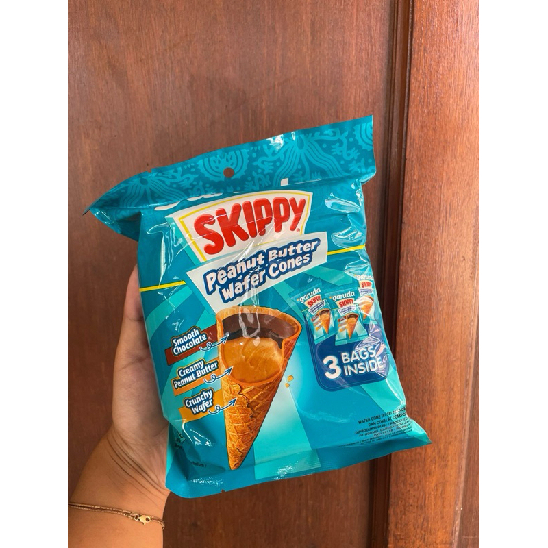 

Garuda Skippy Peanut Butter Wafer Cones (isi 3 pcs)