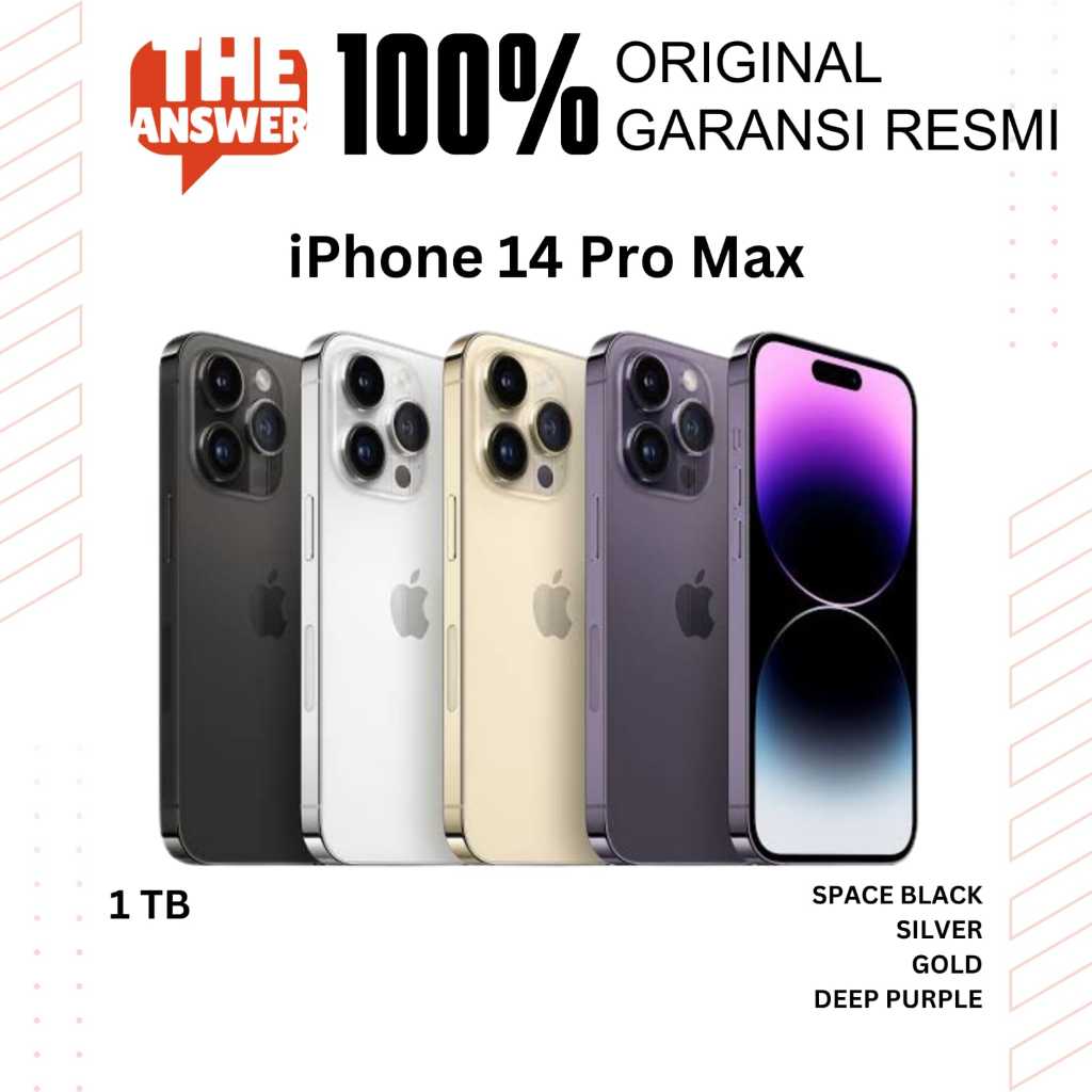 iPhone 14 Pro Max 1 TB Garansi resmi iBox TAM GDN