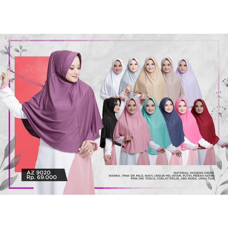 BIG SALE KERUDUNG BERGO DEWASA AFIZAH HIJAB AZ 9020