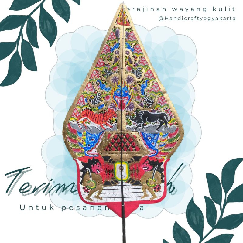 Wayang Kulit Gunungan 60 cm Standar