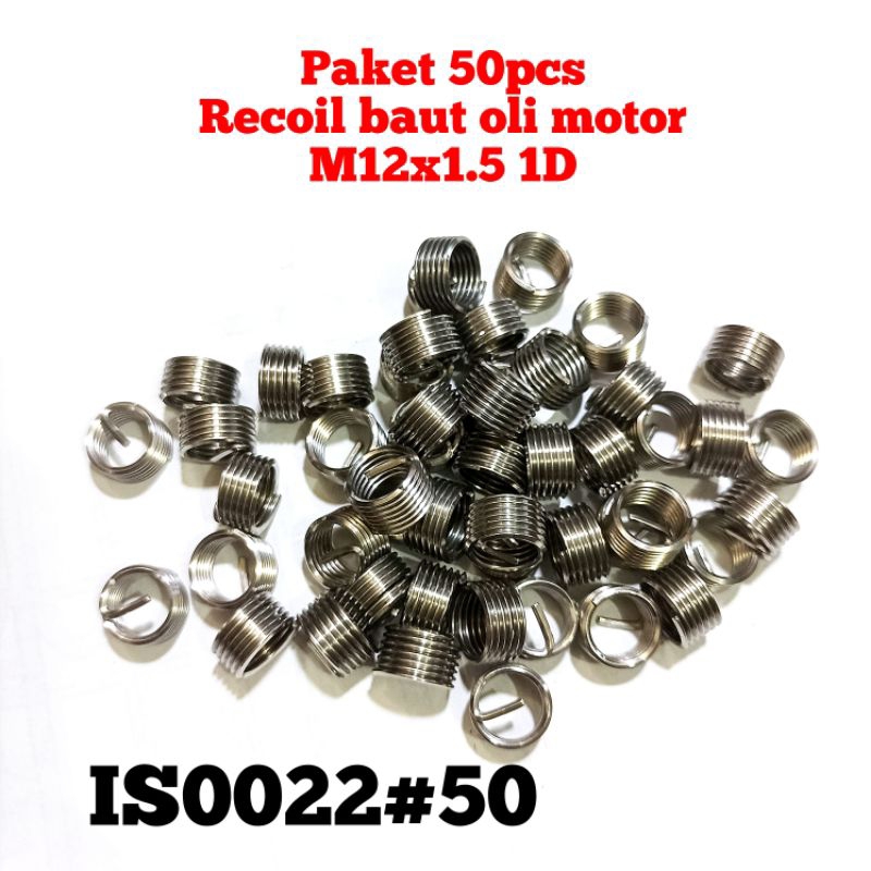 50pcs recoil baut oli m12x1.5 1D recoil baut oli baut 17 std