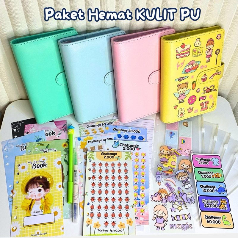 

(5 Ziplock) Paket Binder Nabung Kulit Premium