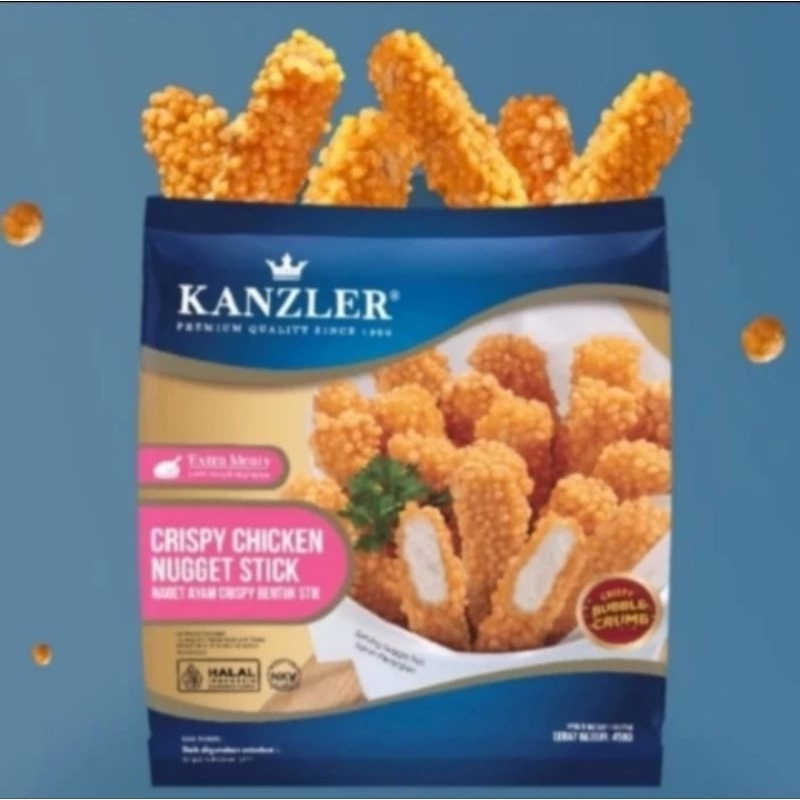 

Kanzler Crispy Chicken Nugget Stick Naget Ayam Krispi Bubble Crispy