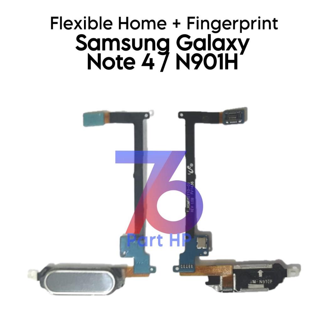 Flexibel Tombol Home + Fingerprint Samsung Galaxy Note 4 / Note4 / N910 / M-N910C / SM-N910S / SM-N9