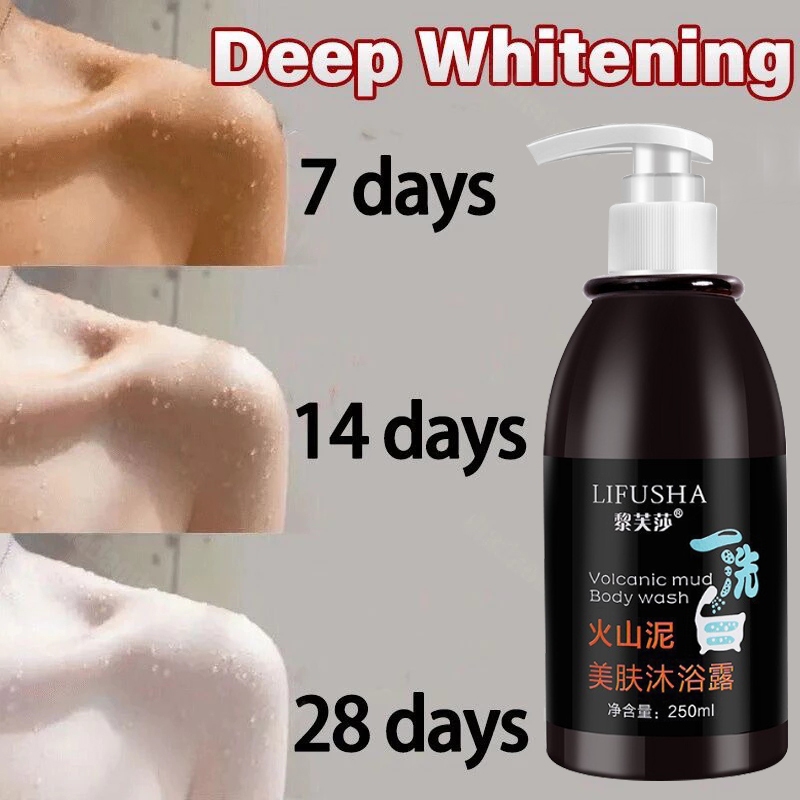 RB Sabun Lumpur Vulkanik Sabun Whitening Ampuh Memutihkan Badan dan Wajah Sabun Mandi Cair Lumpur