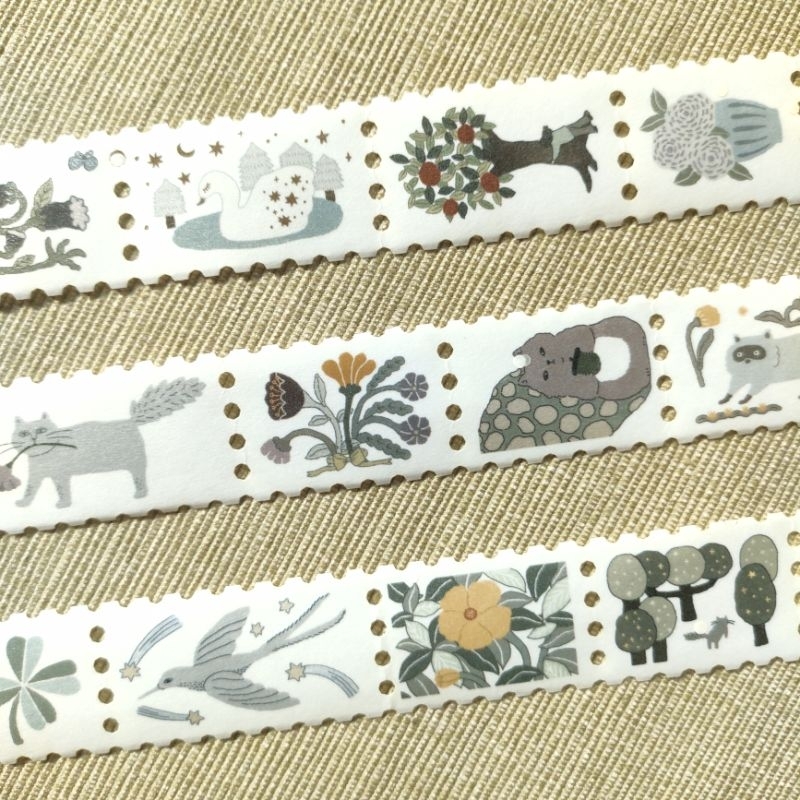 

Ivy Snow - Flowers Animal & A Good Day - Washi Tape (SAMPLE)