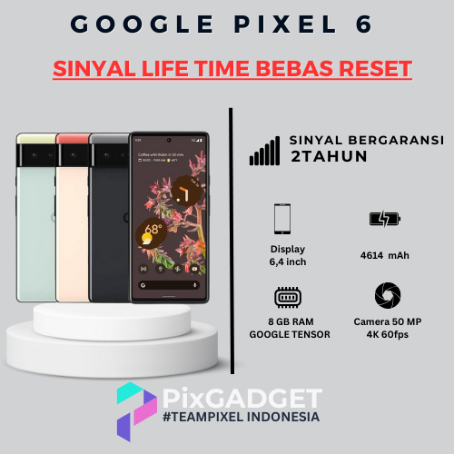 GOOGLE PIXEL 6 128GB-256GB SECOND NO MINUS - SUPPORT KARTU SIM INDONESIA