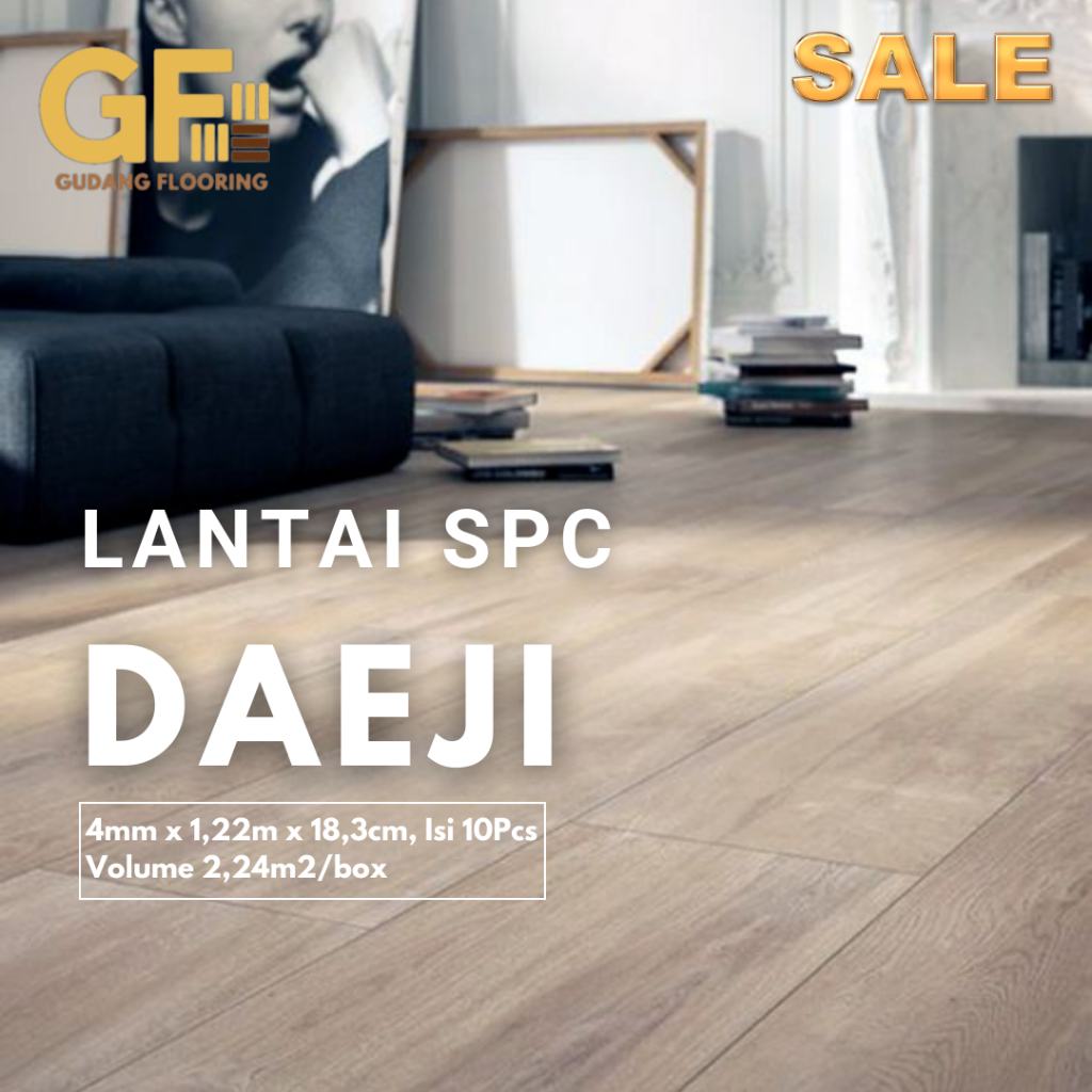 Lantai SPC Vinyl DAEJI - Click System Flooring Tebal 4mm