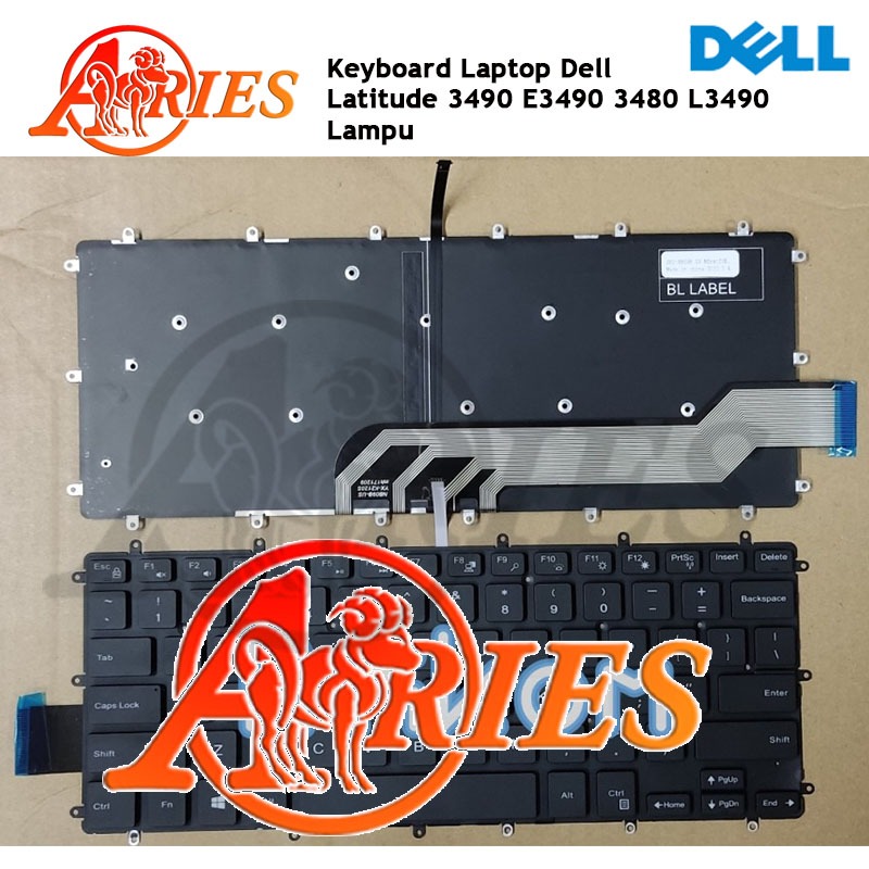 Keyboard Laptop Dell Latitude 3490 E3490 3480 L3490
