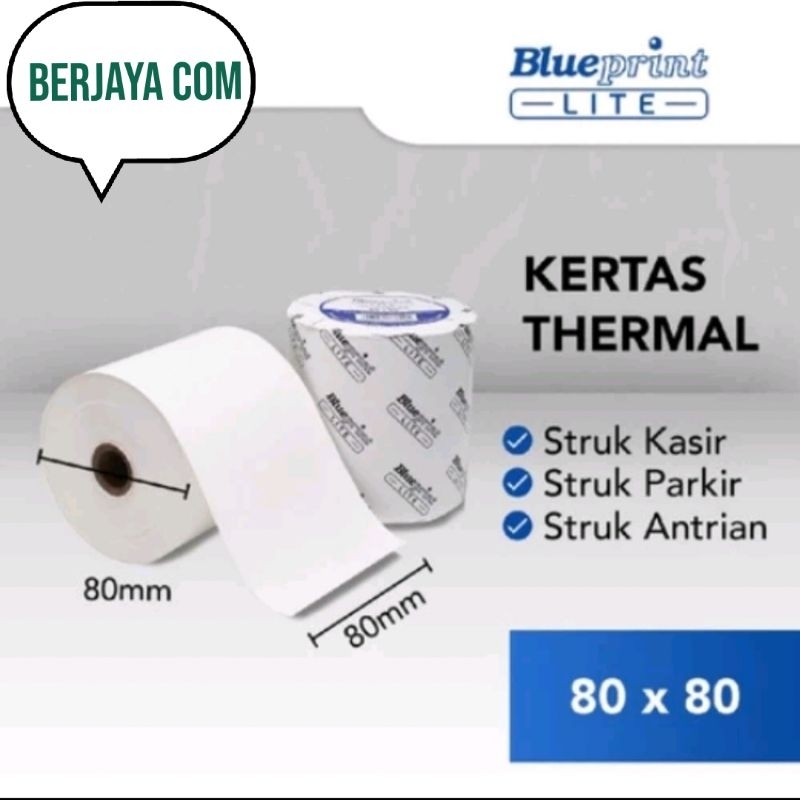 

Kertas Thermal 80mm - Kertas Struk 80x80 - Kertas mesin edc, printer kasir, no antrian, karcis 80