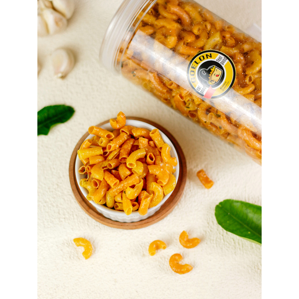 

Makaroni Goreng Asin Gurih Kemasan Premium Daun Jeruk