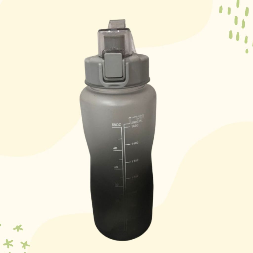 MINISO - Botol Minum Gradasi Sports 2L | Botol Gradasi Warna 2 Liter