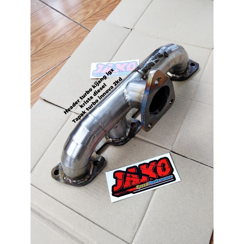 header turbo kijang lgx krista diesel tapak turbo innova 2kd custom manifold exhaust turbo