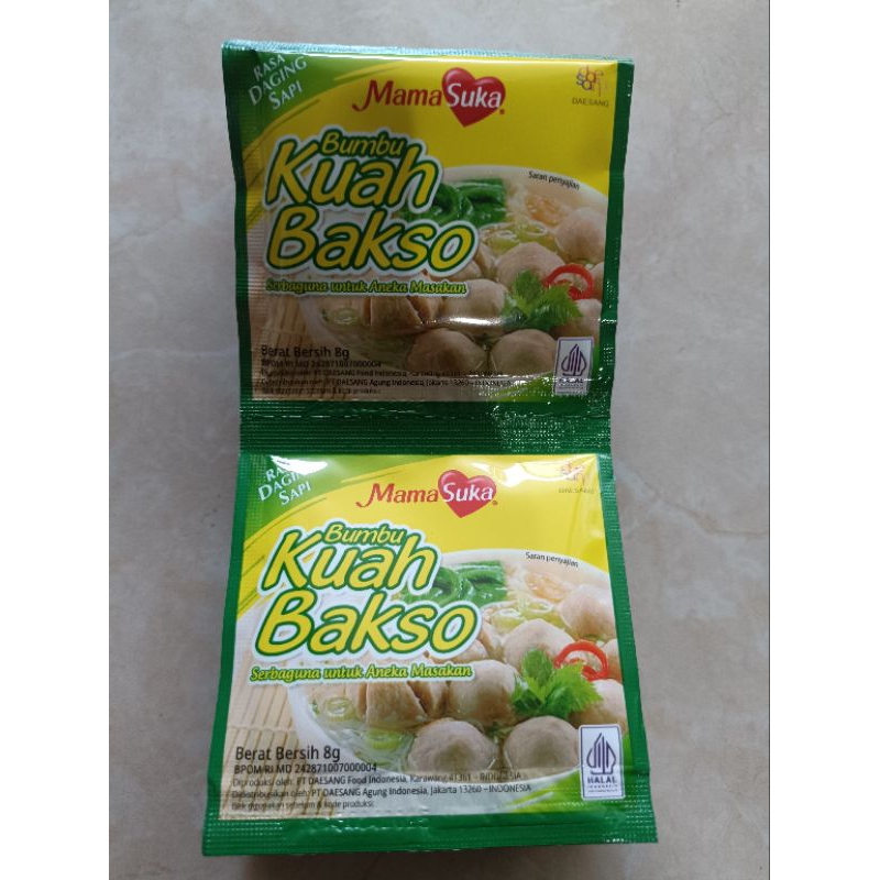 

BUMBU KUAH BAKSO 8G MAMA SUKA ISI 12 SACHET