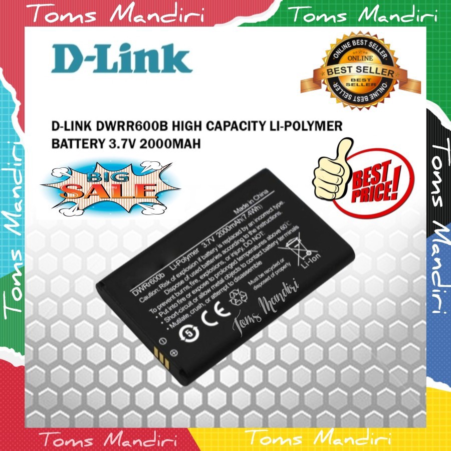 KUALITAS OKE Battery DWRr6b For Modem DLink DWR932C Baterai Wifi DLink 2Mah