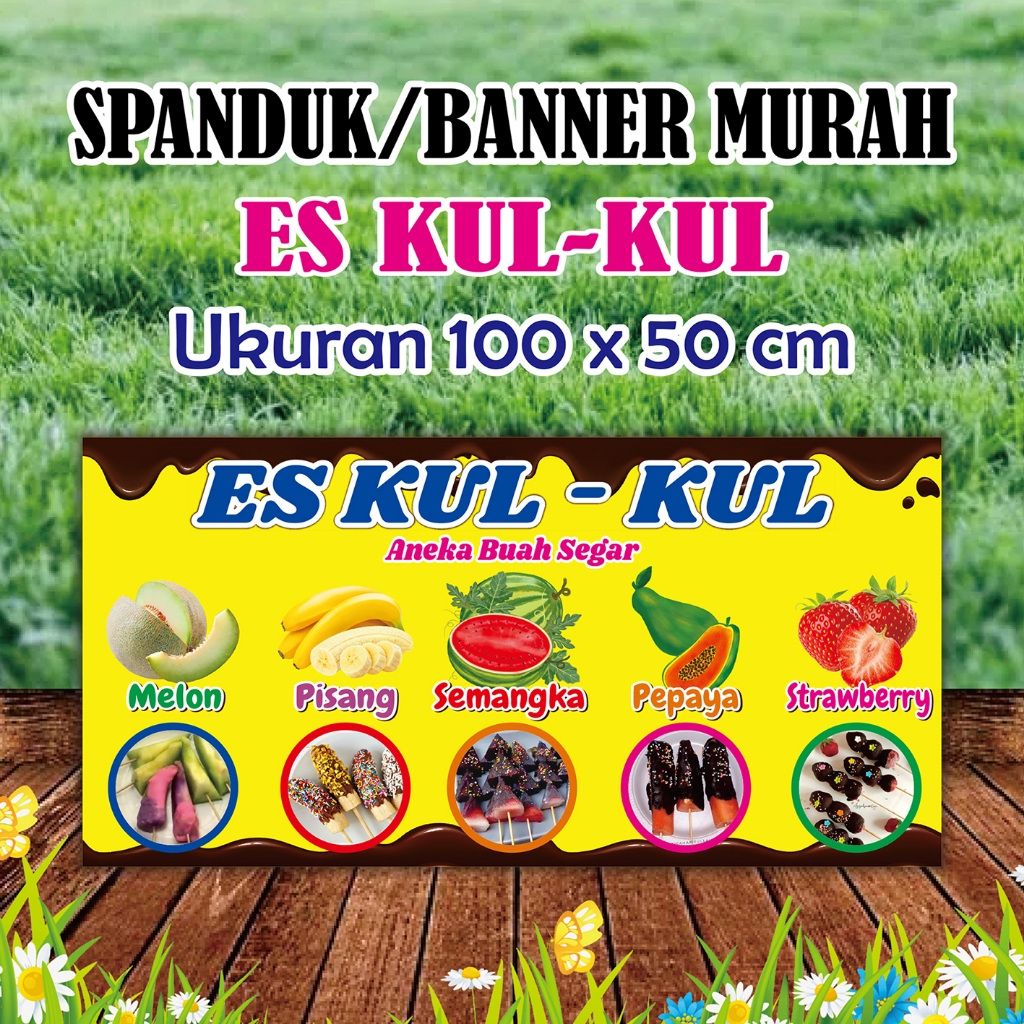 Es Kul Kul Spanduk, banner es kul kul viral