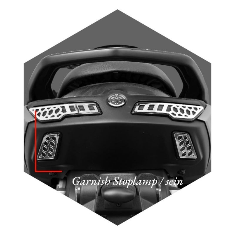motopad27 garnish Aksesories stoplamp + sein belakang nmax turbo nmax neo 2024