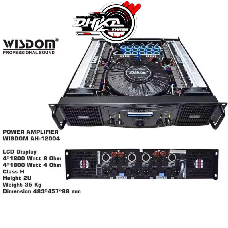 POWER WISDOM AH12004 / Power Wisdom ah 12004 / Power Wisdom 4 channel AH 12004 Original
