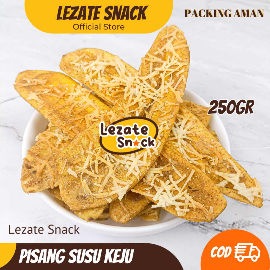 

Kripik Pisang Kepok Keju Susu 250gr Gurih Manis Murah /Kripik Pisang Kepok Gurih Tipis Keripik Pisang Asin WAP SNACK