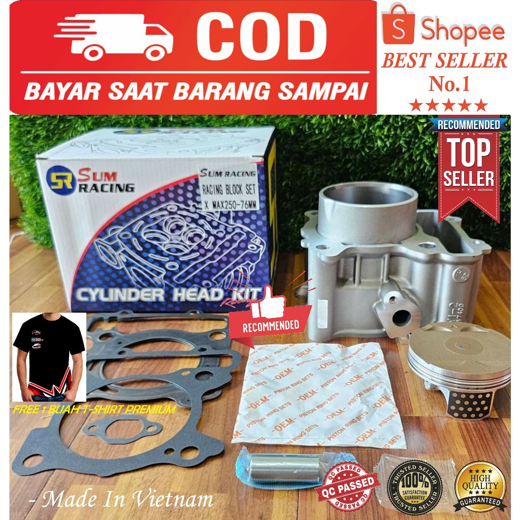 Blok Bore Up Yamaha Xmax 76mm ( 300cc )