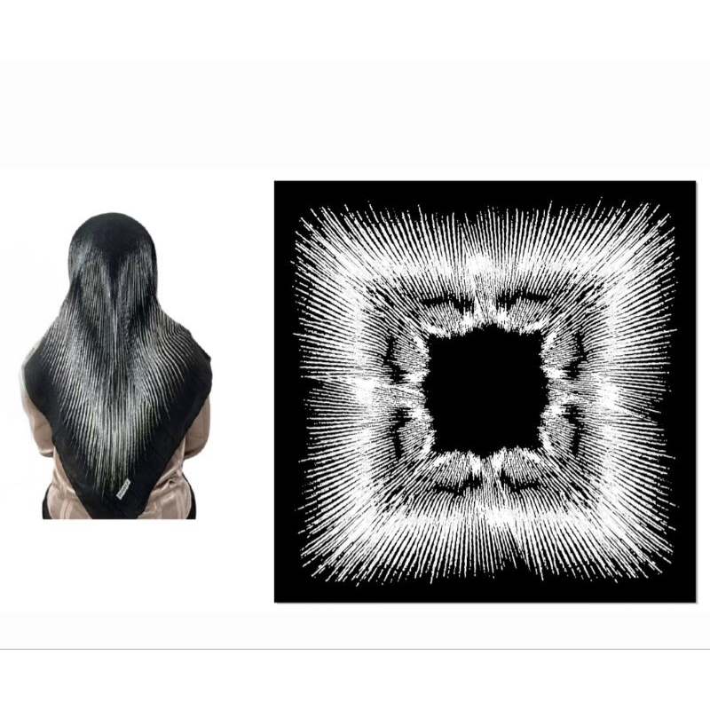 HIJAB TERBARU DAN TERLARIS SEGI EMPAT VOAL MOTIF/MUDAH DI BENTUK TIDAK BIKIN BUDEG/LICIN/COCOK UNTUK