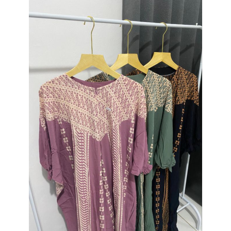 Baju Kaftan Super Jumbo Rayon Busui Batik