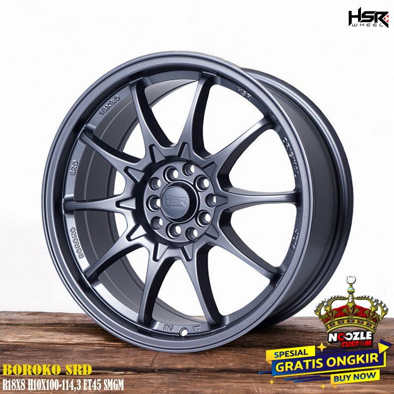 Velg Mobil Xpander Innova New Avanza Ring 18 Pelek Racing HSR R18 Type SRD