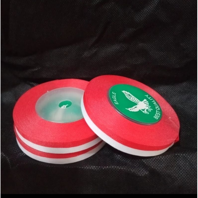 

Pita Merah Putih 1/2 Inchi (1.2cm) Per Roll / Pita Bendera Merah Putih Per Roll