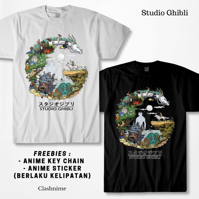 Kaos Anime Studio Ghibli - Shopartonline