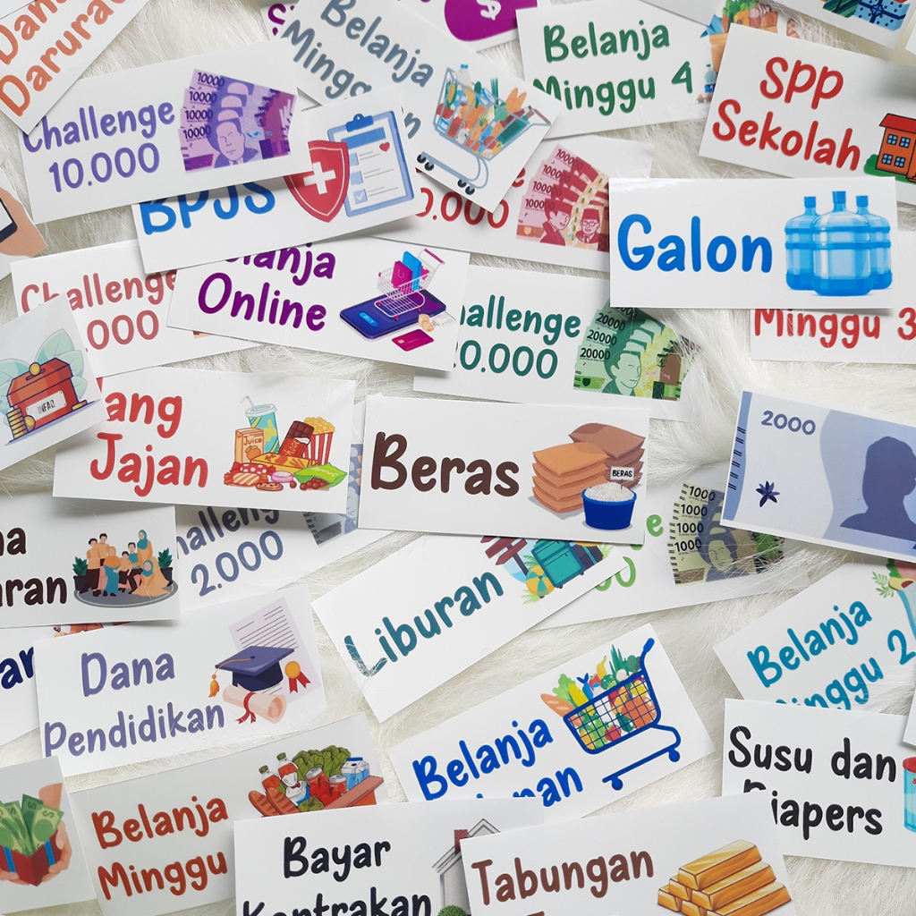 

STIKER TRANSPARAN BUDGETING VOL 2 UNTUK ZIPLOCK A6 / A5