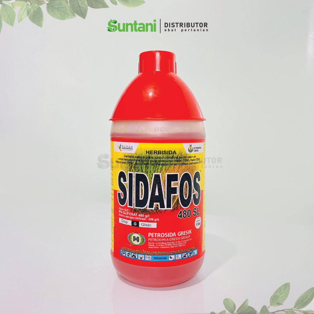 Sidafos 1 liter - Herbisida Sistemik ( racun rumput paling ampuh ) Original 100%